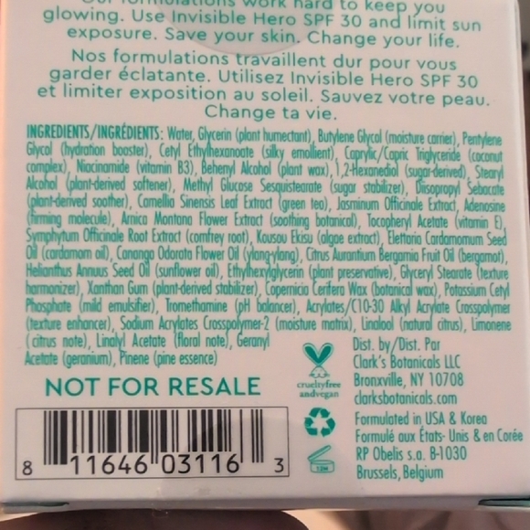 Clarks Deep Moisture Mask Redness Rescue + Daily Plumping Cream NIB NEW IN BOX - Picture 6 of 12